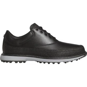 adidas MC80 Spikeless Golf Shoes Core Black/Silver Metallic/Maroon Lateral Side