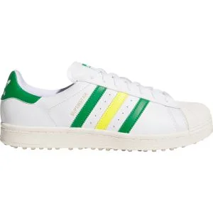 adidas Superstar Spikeless Golf Shoes Cloud White/Green/Yellow