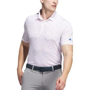 adidas Ultimate365 Allover Print Golf Polo Shirt 2025 - ON SALE
