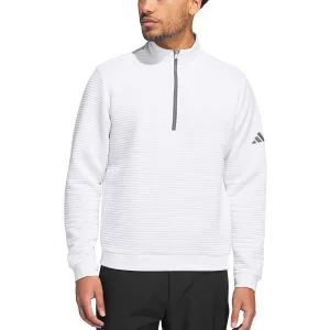 adidas Ultimate365 DWR Textured Quarter-Zip Golf Pullover