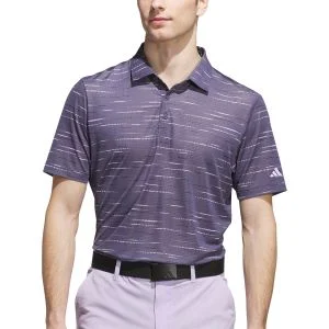 adidas Ultimate365 Mesh Glimmer Print Golf Polo Shirt - ON SALE