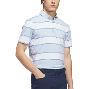 adidas Ultimate365+ Jumbo Stripe Climacool Golf Polo Shirt