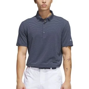 adidas Ultimate365+ Three Color Stripe Golf Polo Shirt