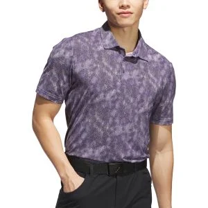 adidas Ultimate365 Textured Print Golf Polo Shirt