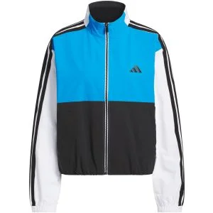 adidas Womens Beyond The Course Color Block Twistweave Full Zip Golf Jacket