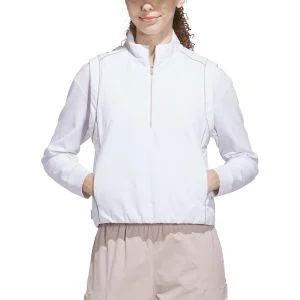 adidas Womens Beyond Twistweave Loose Quarter-Zip Golf Vest