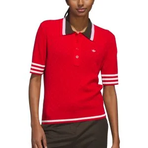 adidas Womens Originals Knit Golf Polo