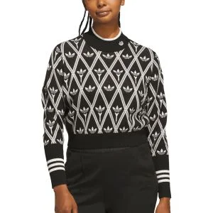 adidas Womens Originals Trefoil Turtleneck Golf Sweater