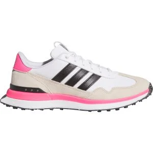 adidas Womens S2G 26 Tex Spikeless Golf Shoes Cloud White/Core Black/Lucid Pink