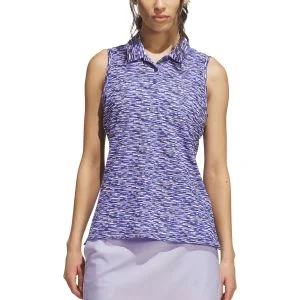 adidas Women's Ultimate365 Climcacool Mesh Printed Golf Polo Shirt
