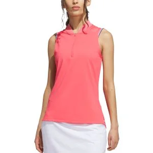 adidas Womens Ultimate365 Climacool Quarter Zip Golf Polo Shirt