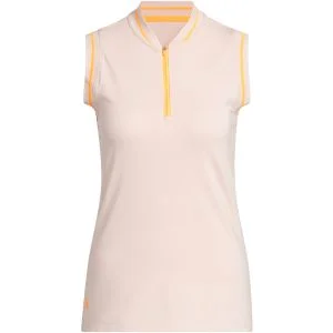 adidas Womens Ultimate365 Sleeveless Zip Golf Polo Shirt