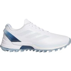 adidas Womens Adizero ZG Spikeless Golf Shoes 2026 Cloud White/Crystal Sky/Dusky Petrol