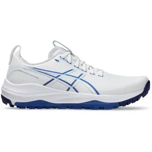 ASICS GEL-KAYANO ACE 3 Golf Shoes White/Imperial Blue Lateral Side View