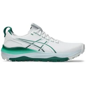ASICS GEL-KAYANO ACE 3 Golf Shoes White/Jasper Green Lateral Side View