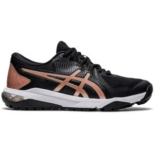ASICS Women's GEL-COURSE GLIDE Golf Shoes Black/Rose Gold Lateral Side