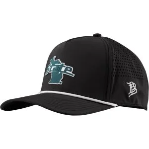 Branded Bills Michigan State University "Michigan State Outline" Curved Five-Panel Rope Golf Hat