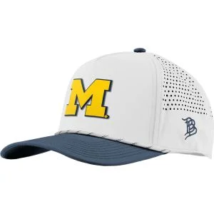 Branded Bills University of Michigan "Michigan Block" Curved Five-Panel Rope Golf Hat