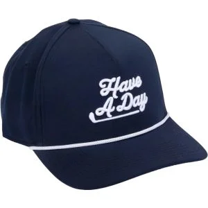 Breezy Have A Day Navy Rope Golf Hat
