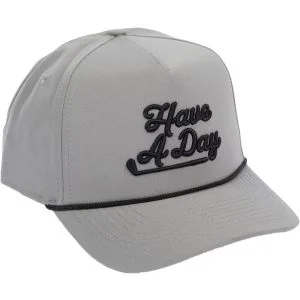 breezy Have A Day Rope Hat Gray
