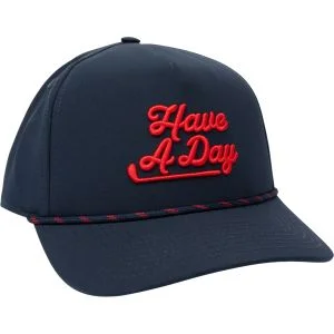 breezy Have A Day Navy & Red Rope Golf Hat