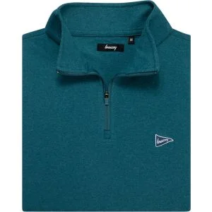 breezy The Gimmie Quarter-Zip Golf Pullover Verdant Green