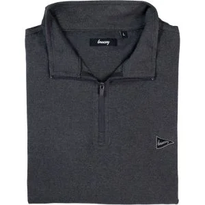 breezy The Gimmie Quarter-Zip Golf Pullover Black