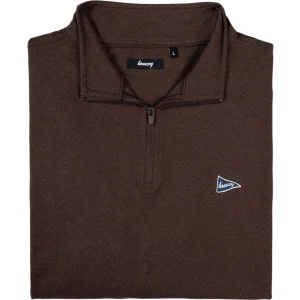 breezy The Gimmie Quarter-Zip Golf Pullover Espresso