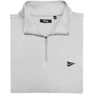 breezy The Gimmie Quarter-Zip Golf Pullover - Grey