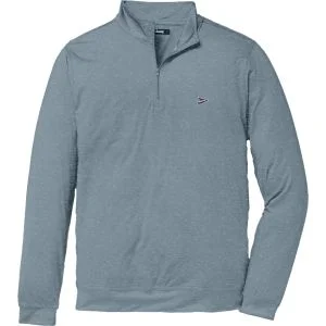 breezy The Gimme Quarter-Zip Golf Pullover Slate