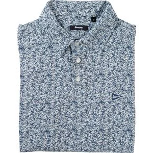 breezy The Raking Leaves Navy Golf Polo
