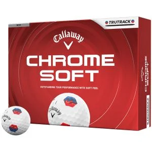 2026 Callaway Chrome Soft TruTrack Golf Balls Dozen Box And Ball