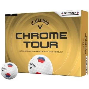 2026 Callaway Chrome Tour TruTrack Golf Balls Dozen Box And Ball
