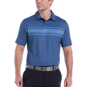 Callaway Engineered Triple Track Geo Print Golf Polo 