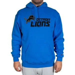 Champion Detroit Lions Powerblend Fleece Golf Hoodie