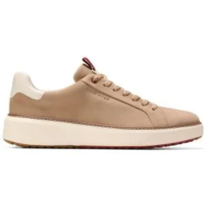 Cole Haan GrandPro Topspin Golf Shoes Birch Beige/Cinnabar/Ivory