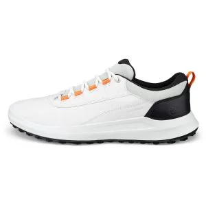 ECCO Core Sport White/Black Golf Shoes Lateral Side