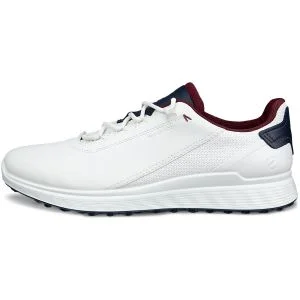 ECCO S Casual Golf Shoes White/Marine