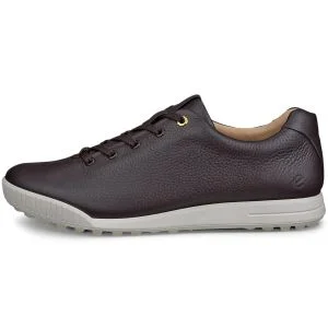 ECCO Street Leather Waterproof Golf Shoes Brown