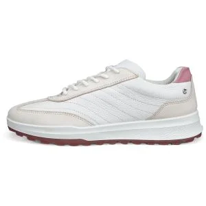 ECCO Women's Street Vibe Golf Shoes Limestone/White/Blush