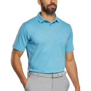 FootJoy Modernist Geo Pique Golf Polo Air Blue/High Tide