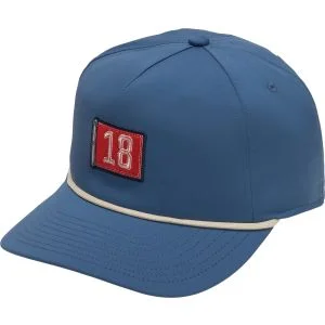 FootJoy 5-Panel 18th Flag Golf Hat Blue