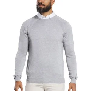FootJoy Crewneck Golf Sweater Heather Grey