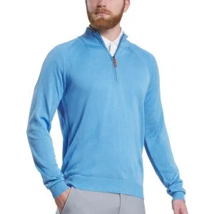 FootJoy Half-Zip Golf Sweater Riviera 