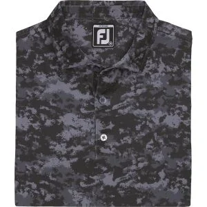 FootJoy Junior Boys Cloud Camo Golf Polo - Black