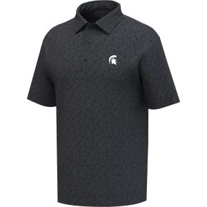 FootJoy Michigan State Spartans Courtside Performance Golf Polo Charcoal