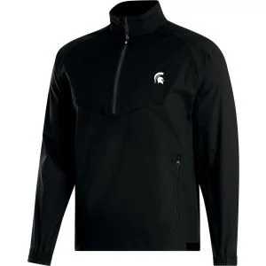 FootJoy Michigan State Spartans Zephyr Windshirt Golf Pullover - Black