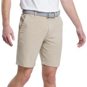 FootJoy Lightweight 9 Inch Inseam Golf Shorts - Khaki