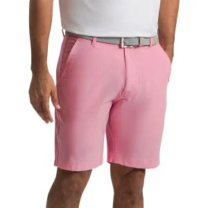 FootJoy Lightweight 9 Inch Inseam Golf Shorts Pink Pop