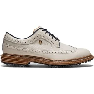 FootJoy Premiere Series Marquis Golf Shoes Pristine/Navy Lateral Side